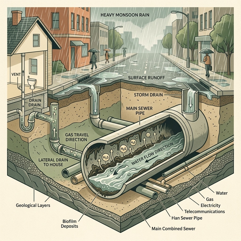 Hydraulic Shock กลิ่นท่อย้อนกลับ
